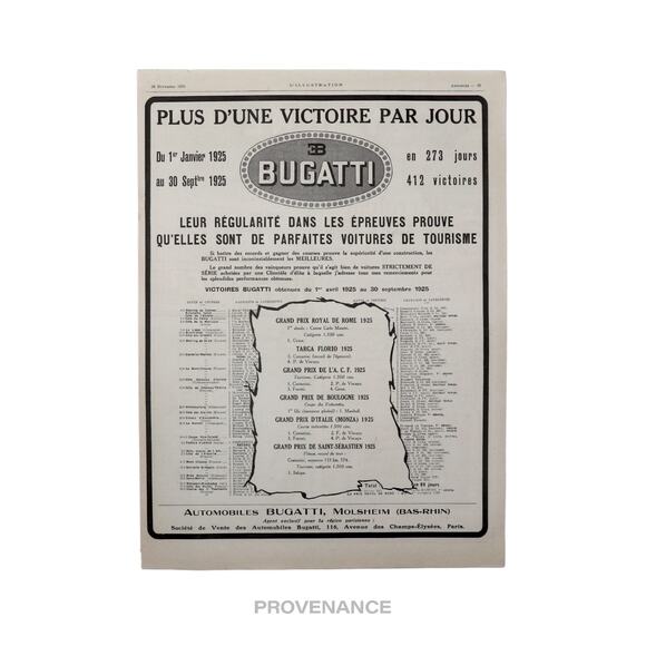 🔴 Bugatti Antique Vintage Newsprint Ad - Another Victory - Picture 3 of 10